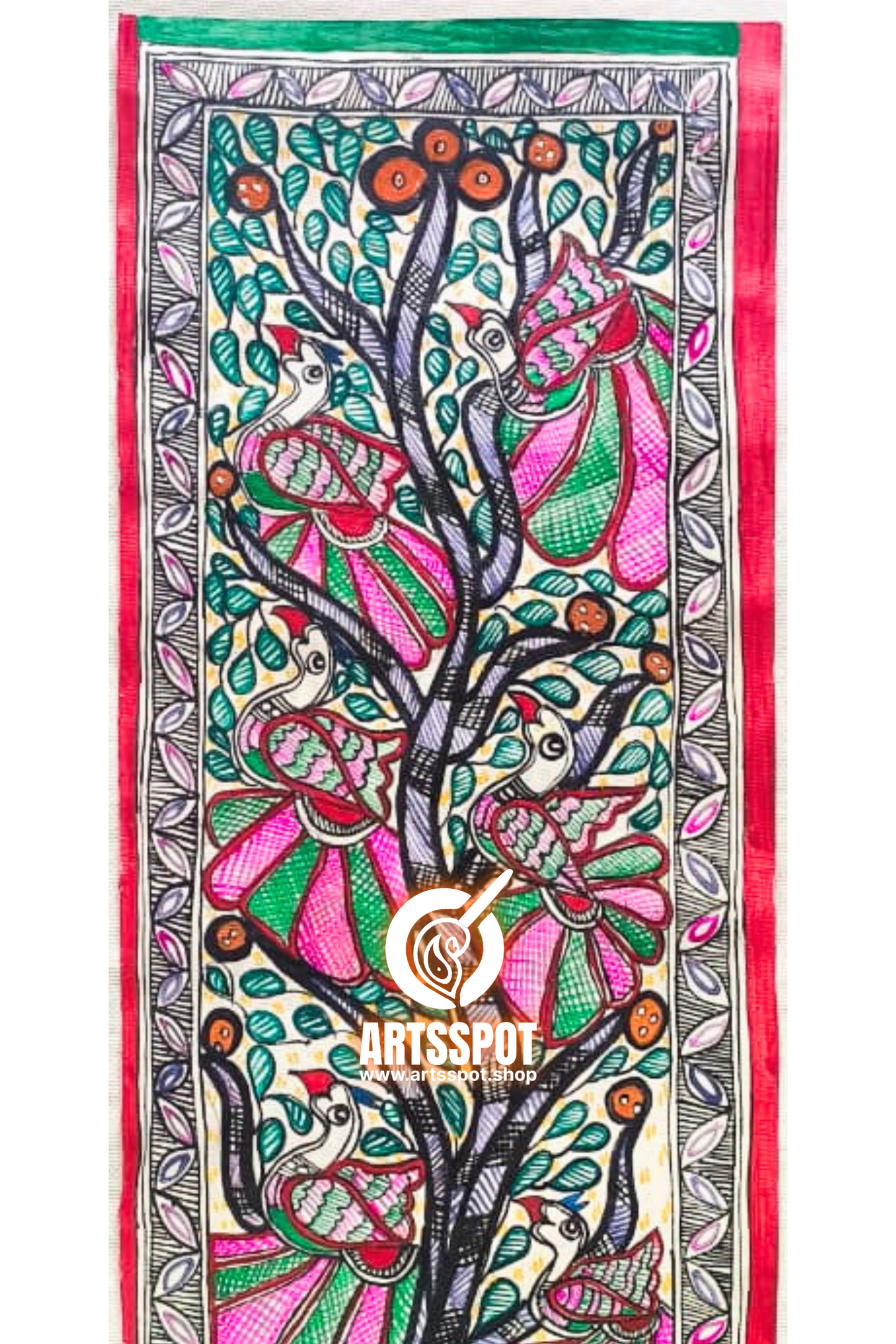 Tree of Harmony – Madhubani Painting