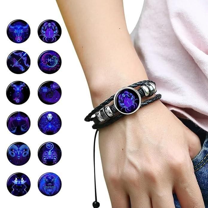 Constellation Zodiac Guardian Bracelet (Leather Adjustable)