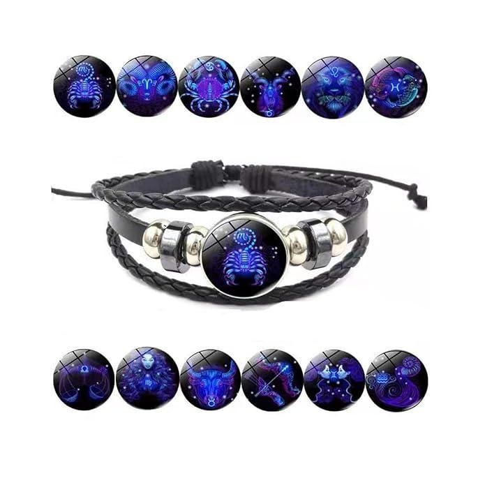 Constellation Zodiac Guardian Bracelet (Leather Adjustable)