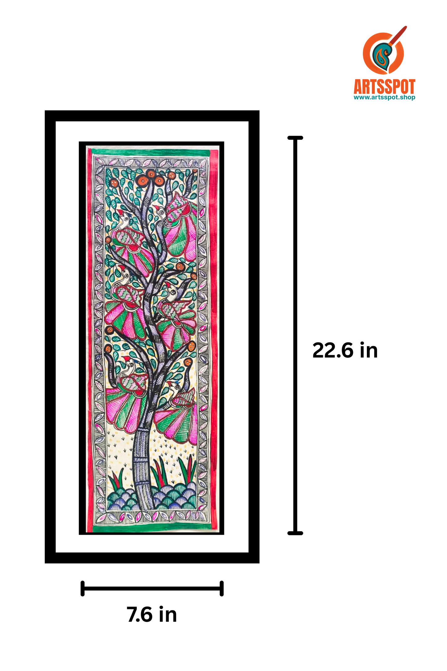 Tree of Harmony – Madhubani Painting